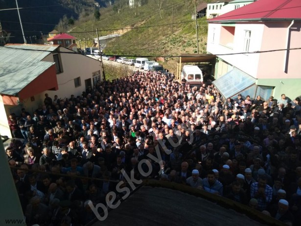 MAÇKA DA GÖZ YAŞLARI SEL OLDU.