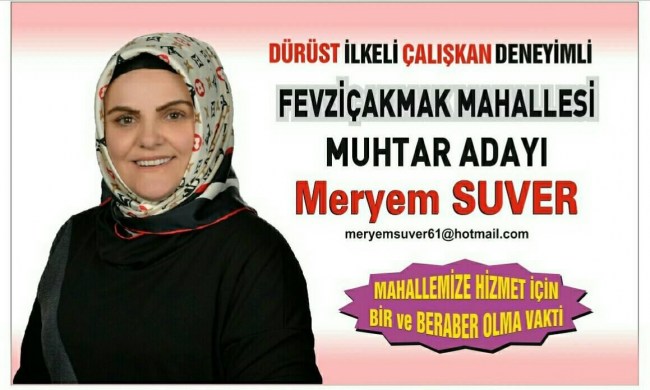 Kadın muhtar adayı, 6 erkek aday ile yarışıyor